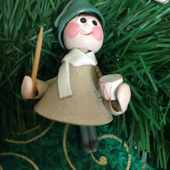 80’s Polymer Clay Ornaments  handmade Set  Christmas Bells Vintage - Picture 3 of 15